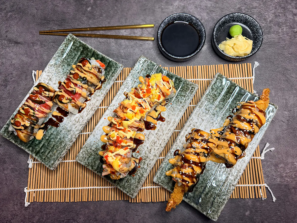 Assorted Sushi Rolls at 3 Ninja's Washingtonville，a Japanese Restaurant in Washingtonville
