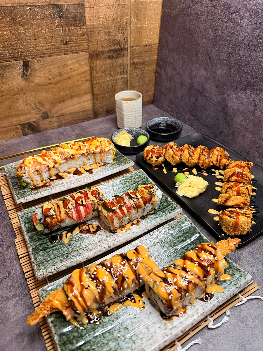 Assorted Sushi Rolls at 3 Ninja's Washingtonville，a Japanese Restaurant in Washingtonville