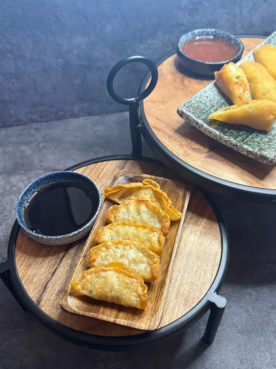 Gyoza and Spring Rolls at 3 Ninja's Washingtonville，a Japanese Restaurant in Washingtonville